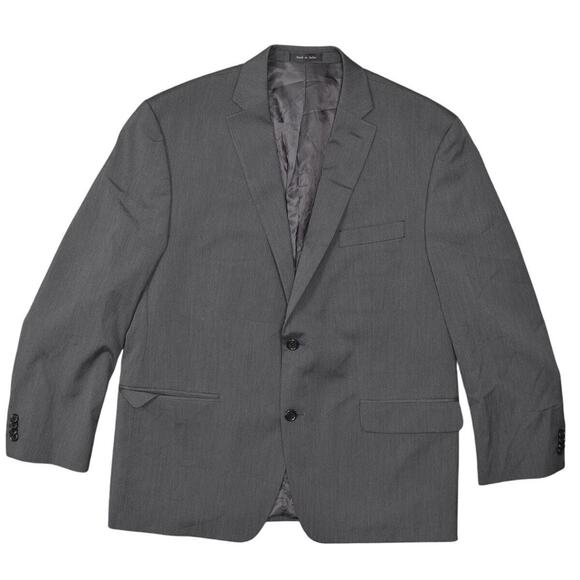 Michael Kors Men's Gray Two Button Sport Coat Blazer Size 44 Regular Polyester - Picture 1 of 6
